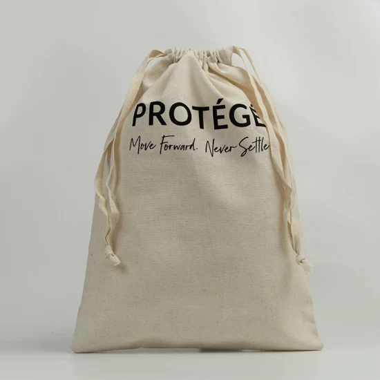 Bolsas de embalaje de regalo con cordón de tela de lona de algodón Sinicline para ropa
